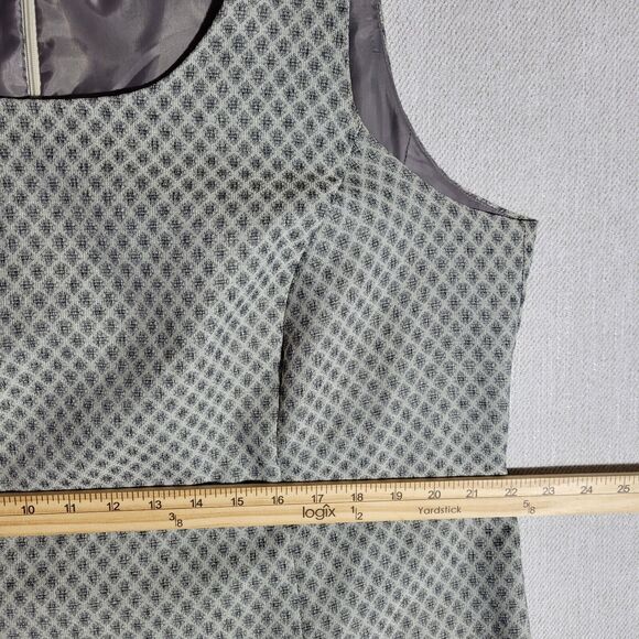VTG Giorgio Sant Angelo Dress Sleevless Lined 18W Grey - Picture 13 of 16